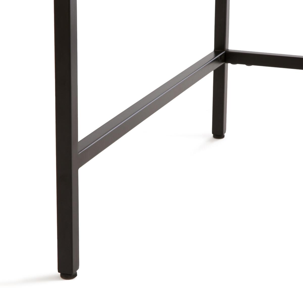 Volga Wood & Metal Corner Console Desk with 1 Drawer – image 6