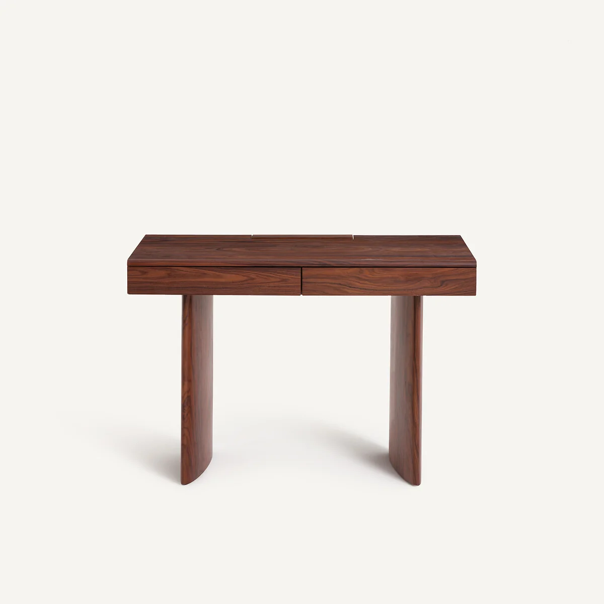 Levenor 2-Drawer Desk in MDF with Rosewood Veneer – image 3