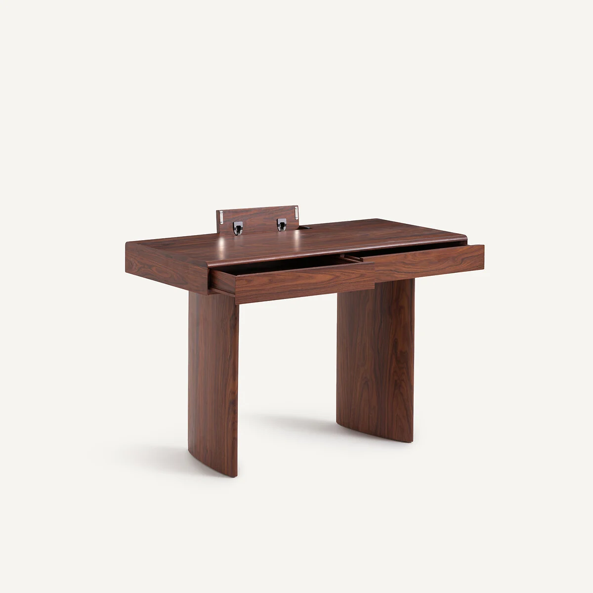 Levenor 2-Drawer Desk in MDF with Rosewood Veneer – image 4