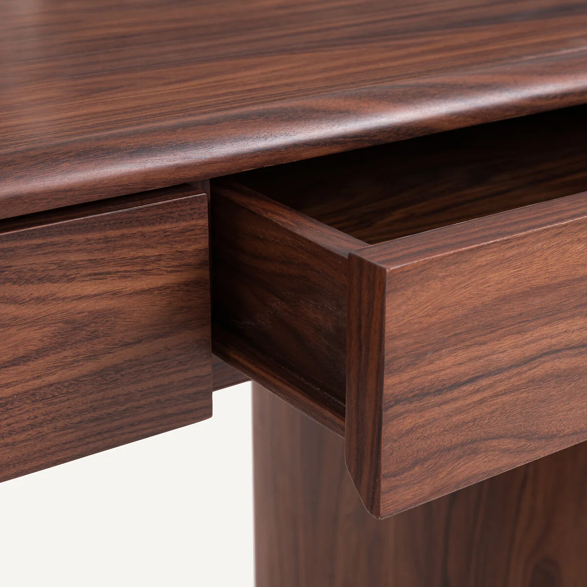 Levenor 2-Drawer Desk in MDF with Rosewood Veneer – image 6