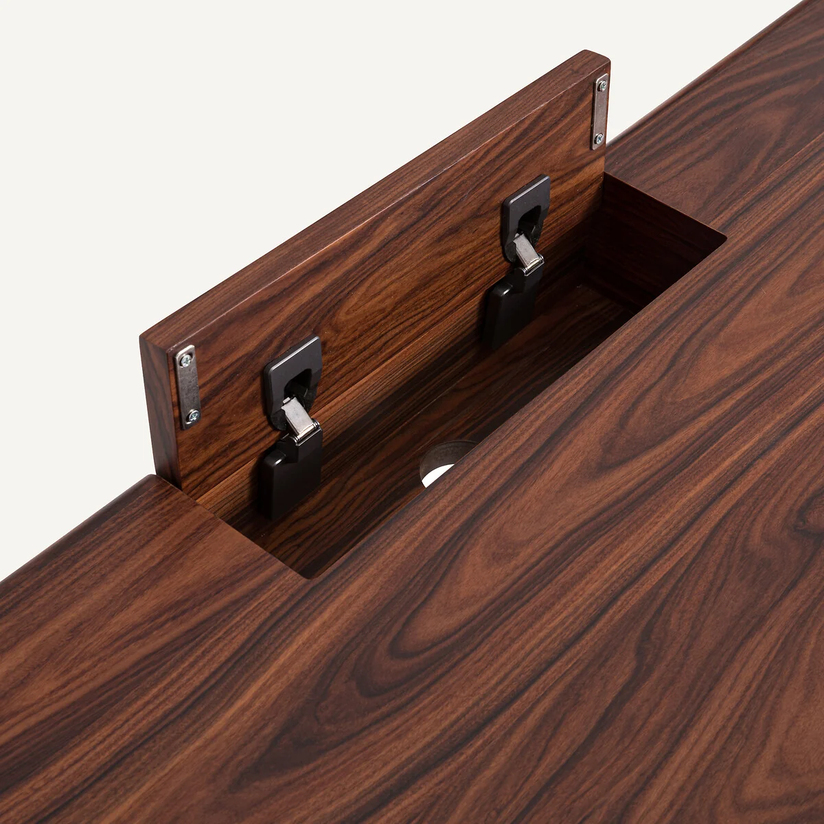 Levenor 2-Drawer Desk in MDF with Rosewood Veneer – image 7