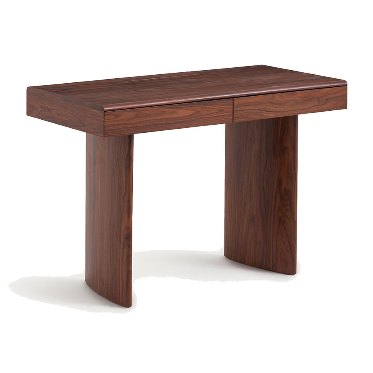 Levenor 2-Drawer Desk in MDF with Rosewood Veneer – image 1
