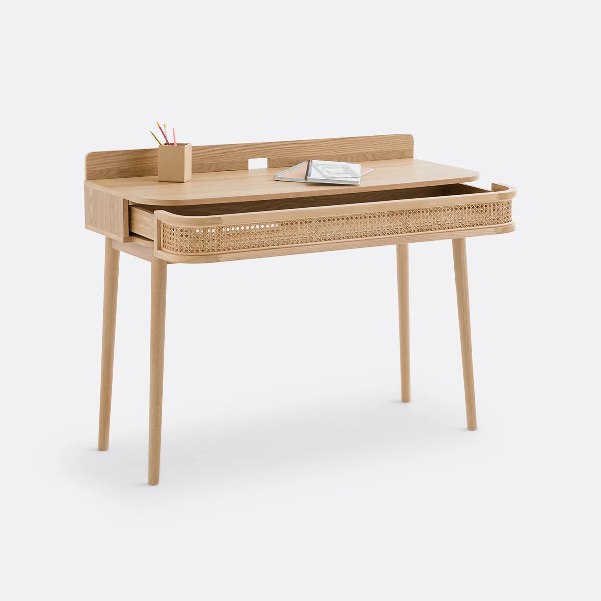 Laora Canework Desk with Drawer – image 5