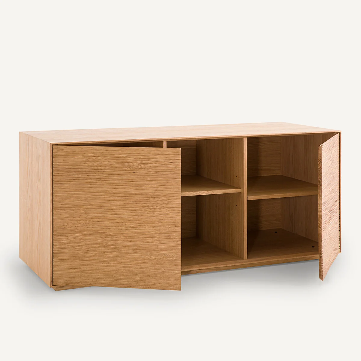 Mikube Oak and Veneer Desk with 2-Door Unit – image 5