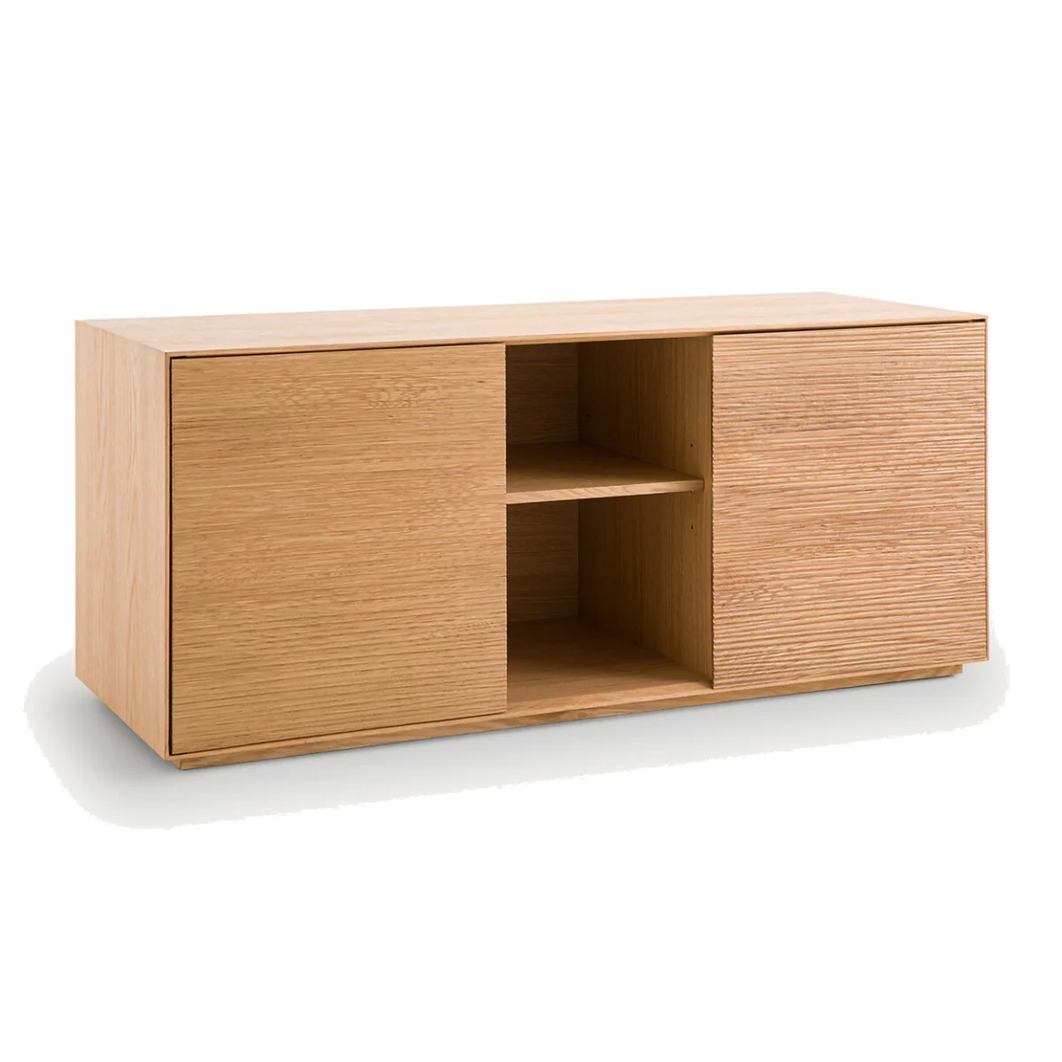 Mikube Oak and Veneer Desk with 2-Door Unit – image 1