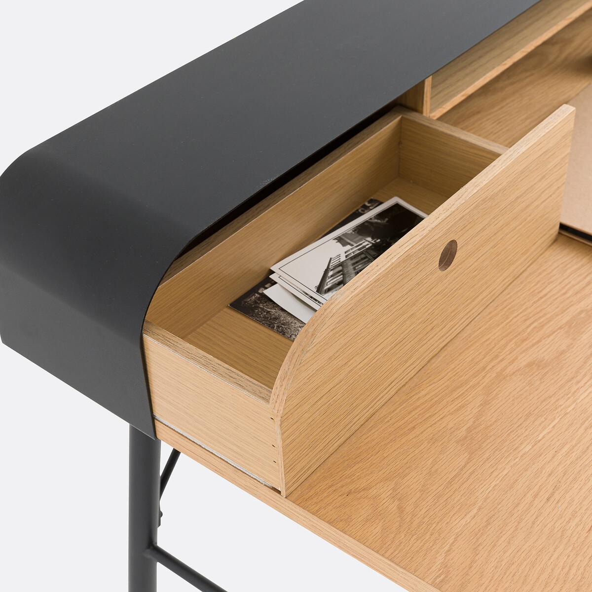 Jimi Oak Veneer & Metal Desk – image 6