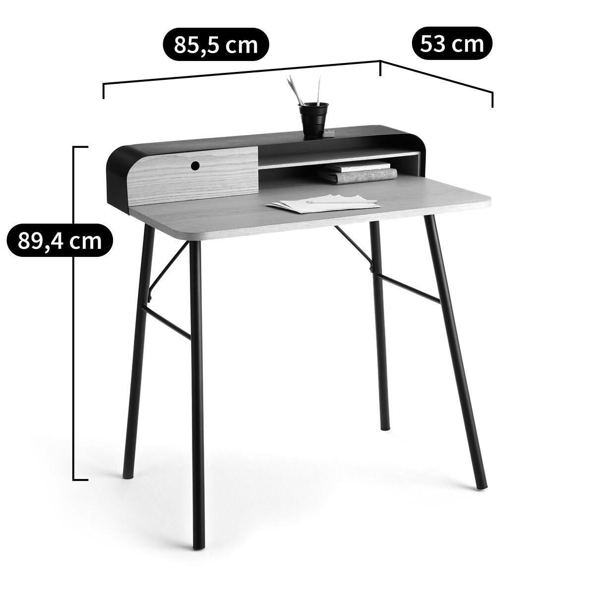 Jimi Oak Veneer & Metal Desk – image 8