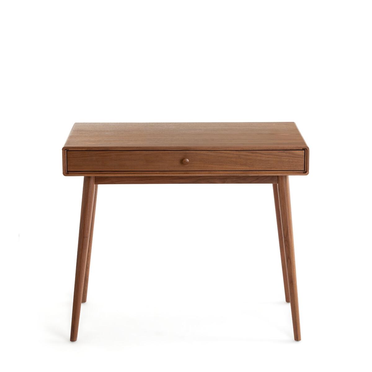 Miji 1-Drawer Walnut Veneer Desk – image 3