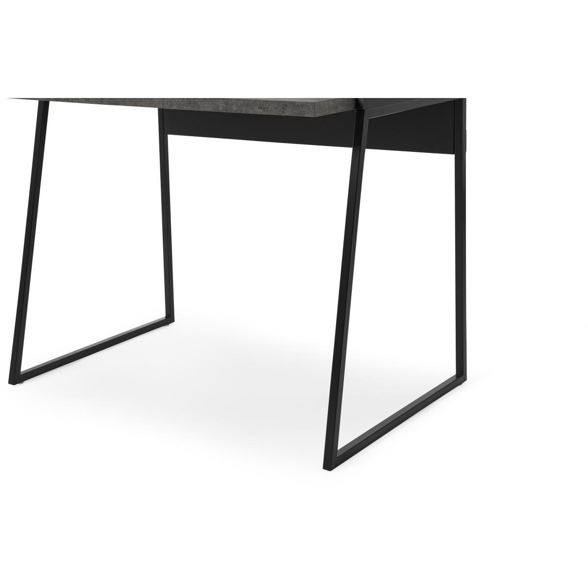 Arren Desk, Concrete Effect & Black Steel – image 7