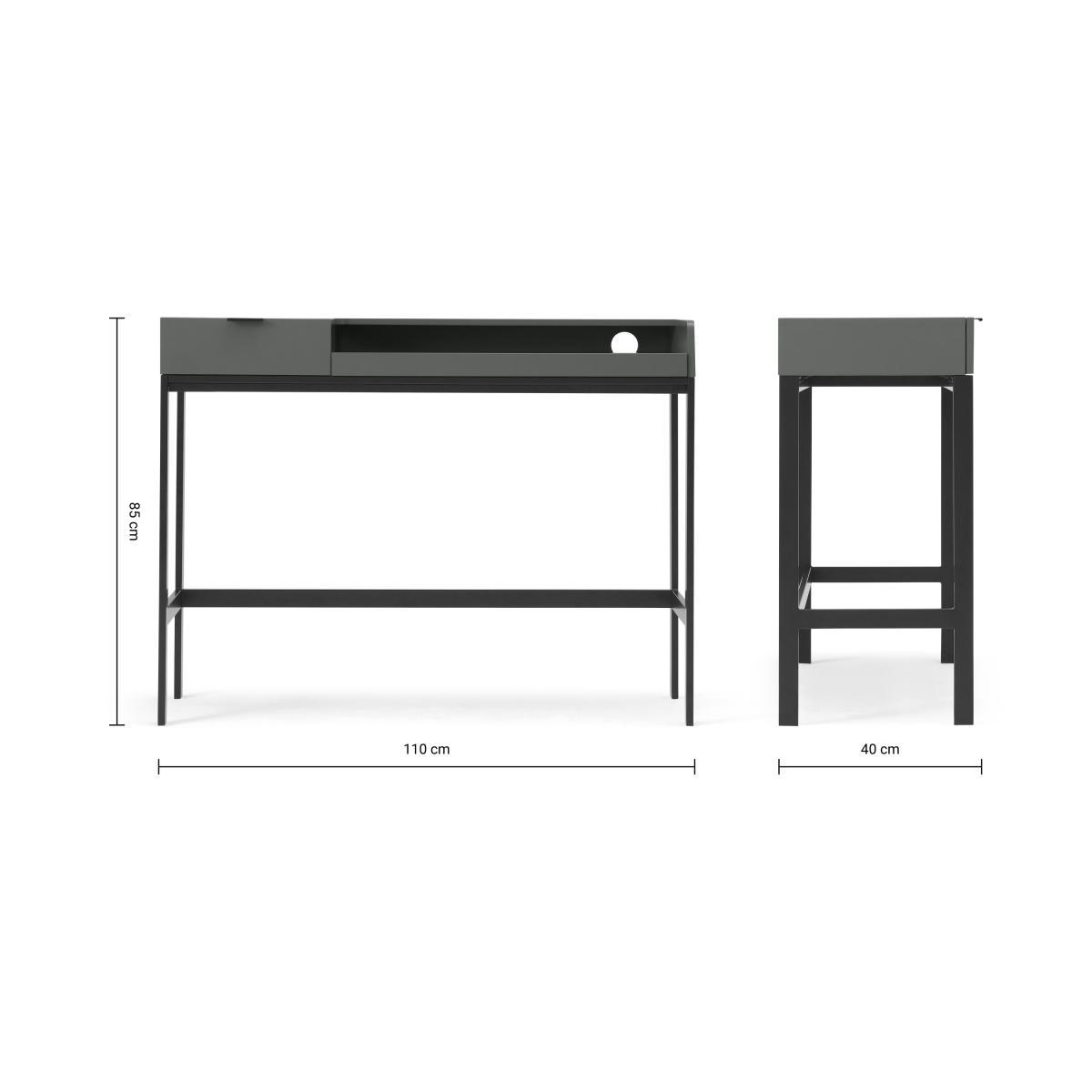 Marcell Compact Desk, Grey – image 10