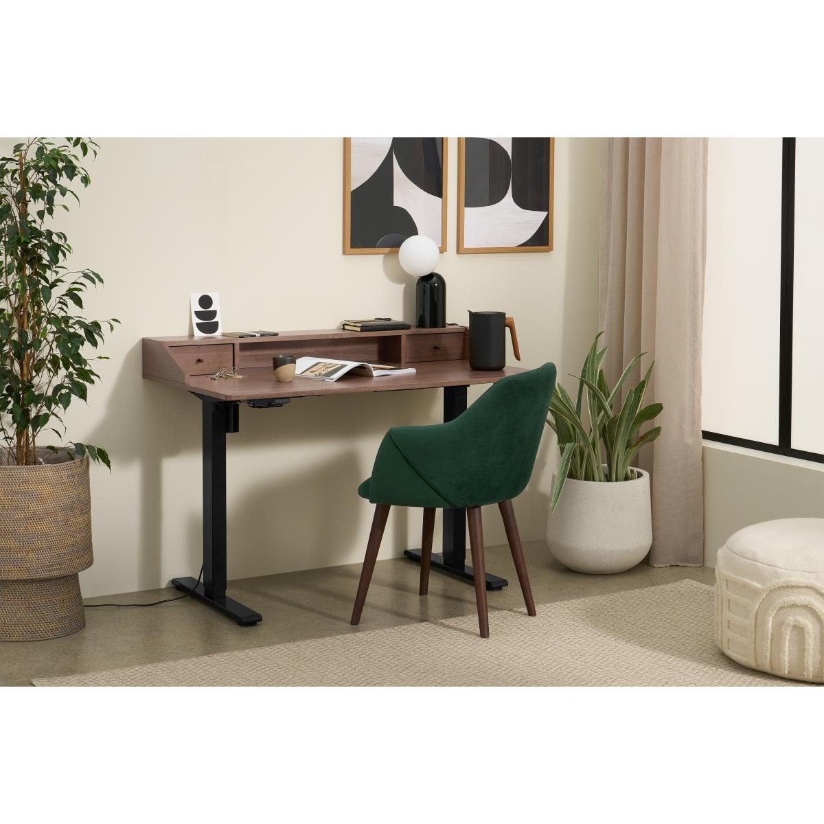 Lawford Height-Adjustable Desk, Walnut – image 4
