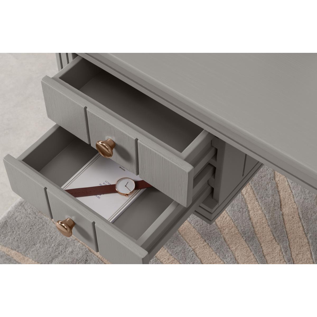 Bourbon Vintage Compact Desk, Grey – image 5