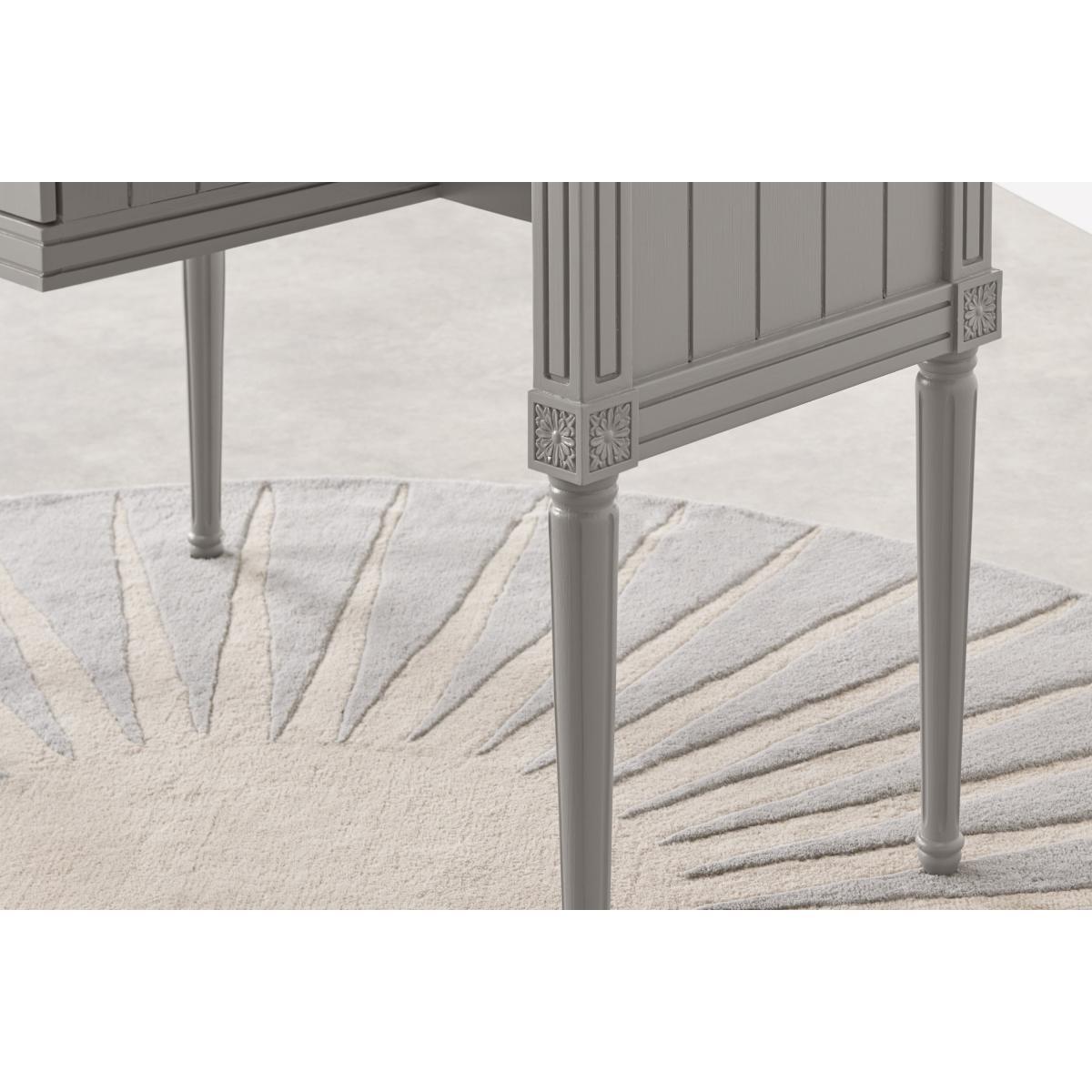Bourbon Vintage Compact Desk, Grey – image 7