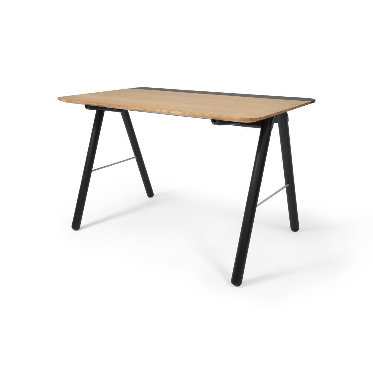 Blaise Desk, Oak and Black – image 3