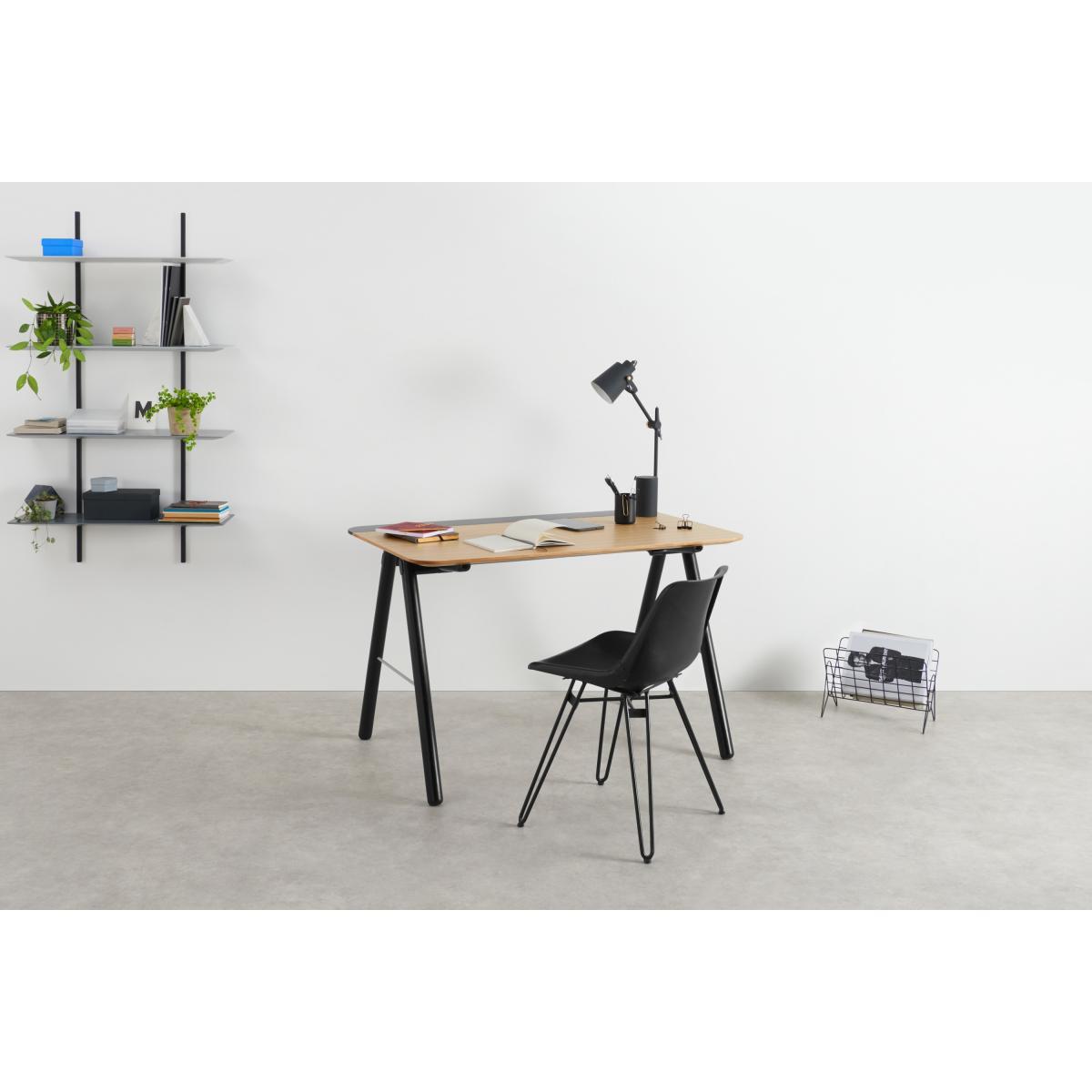 Blaise Desk, Oak and Black – image 4