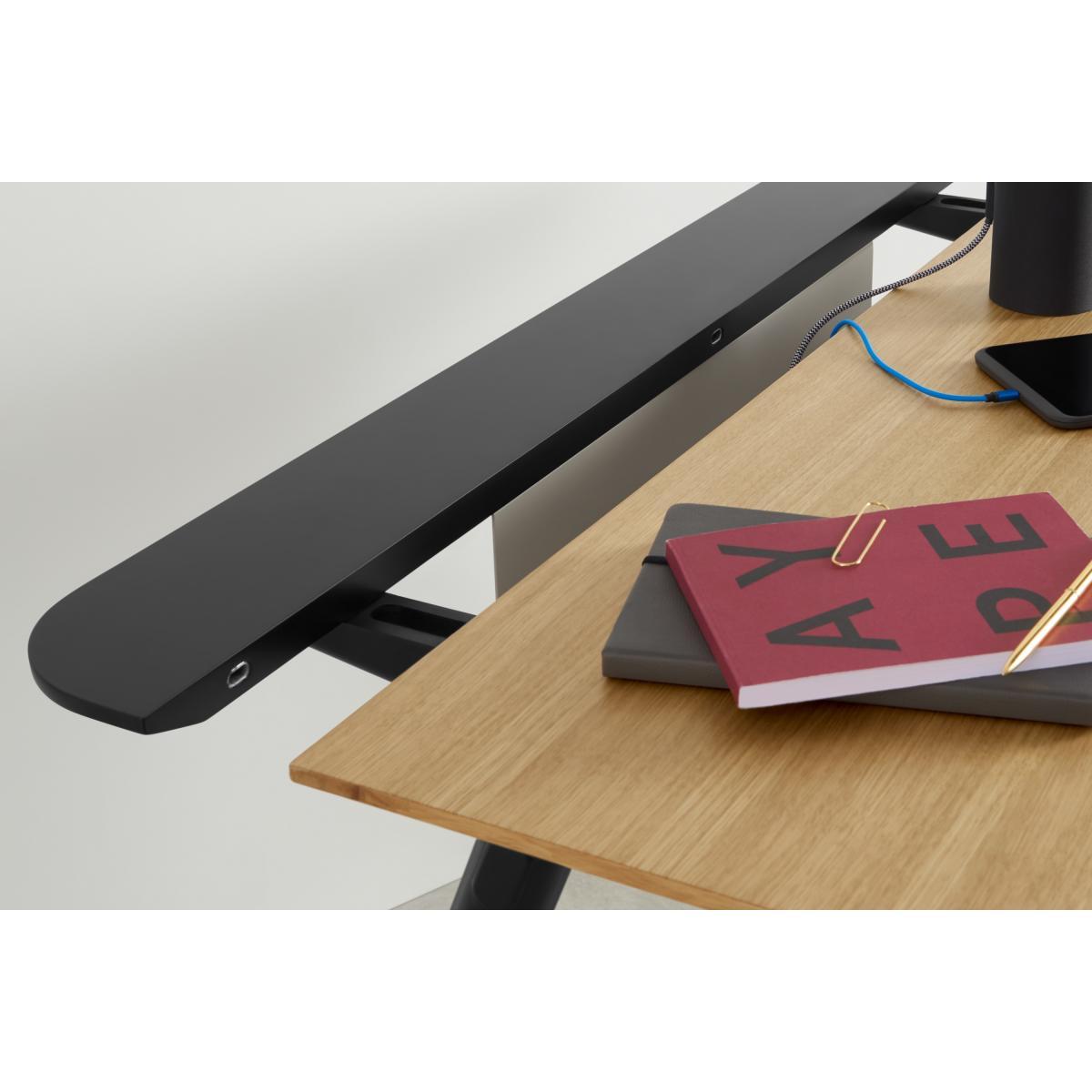 Blaise Desk, Oak and Black – image 5