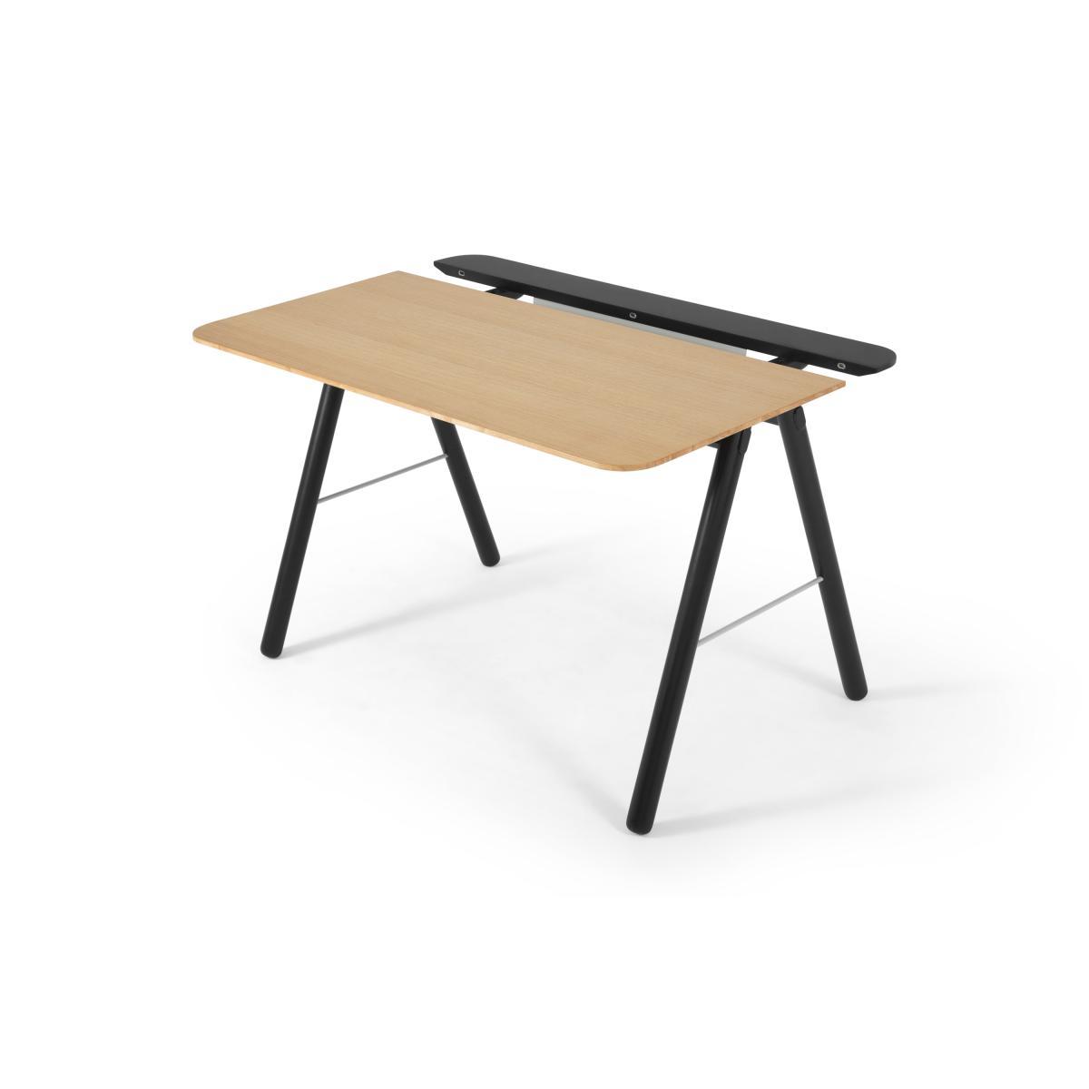 Blaise Desk, Oak and Black – image 6