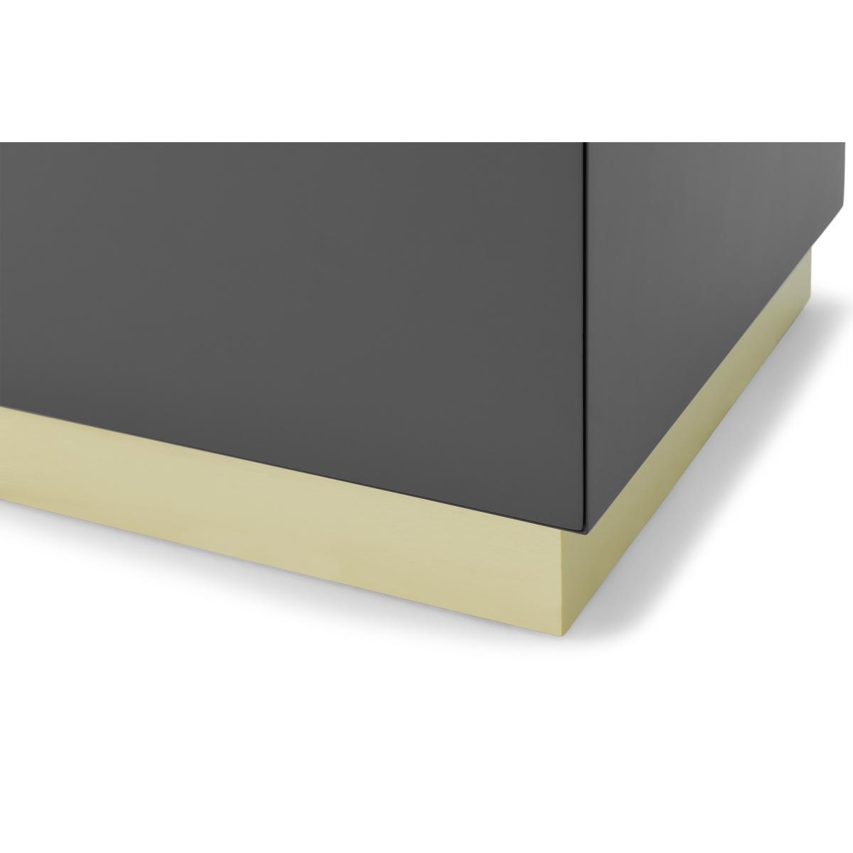 Elsdon Storage Desk, Charcoal Grey & Brass – image 7