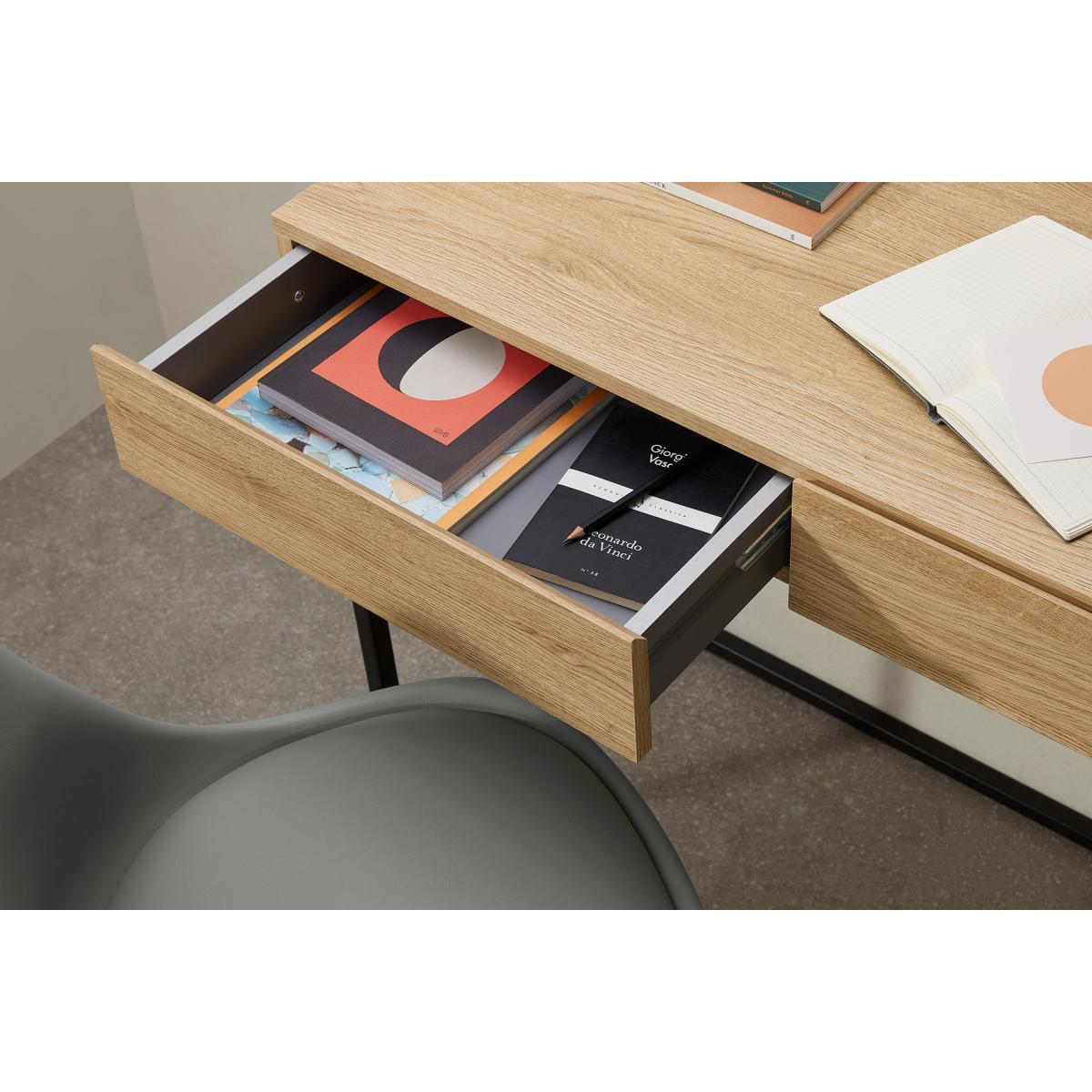 Hopkins Compact Desk, Oak Effect – image 5