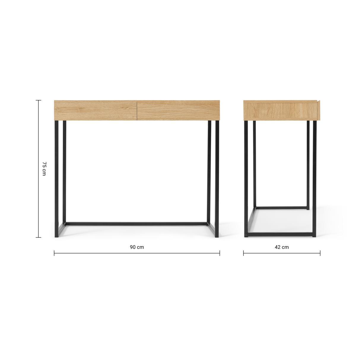 Hopkins Compact Desk, Oak Effect – image 9