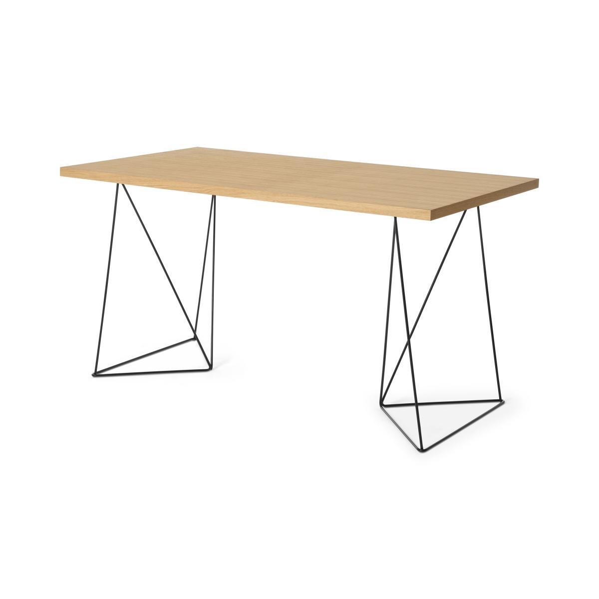 Solly Desk, Oak & Black Steel – image 3
