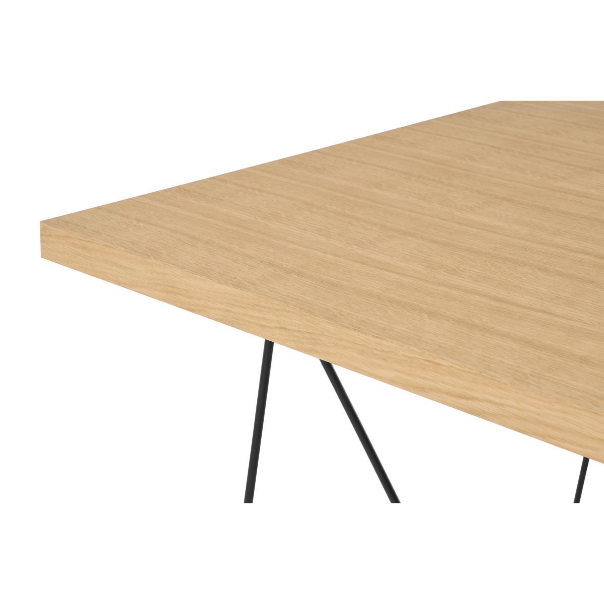 Solly Desk, Oak & Black Steel – image 6