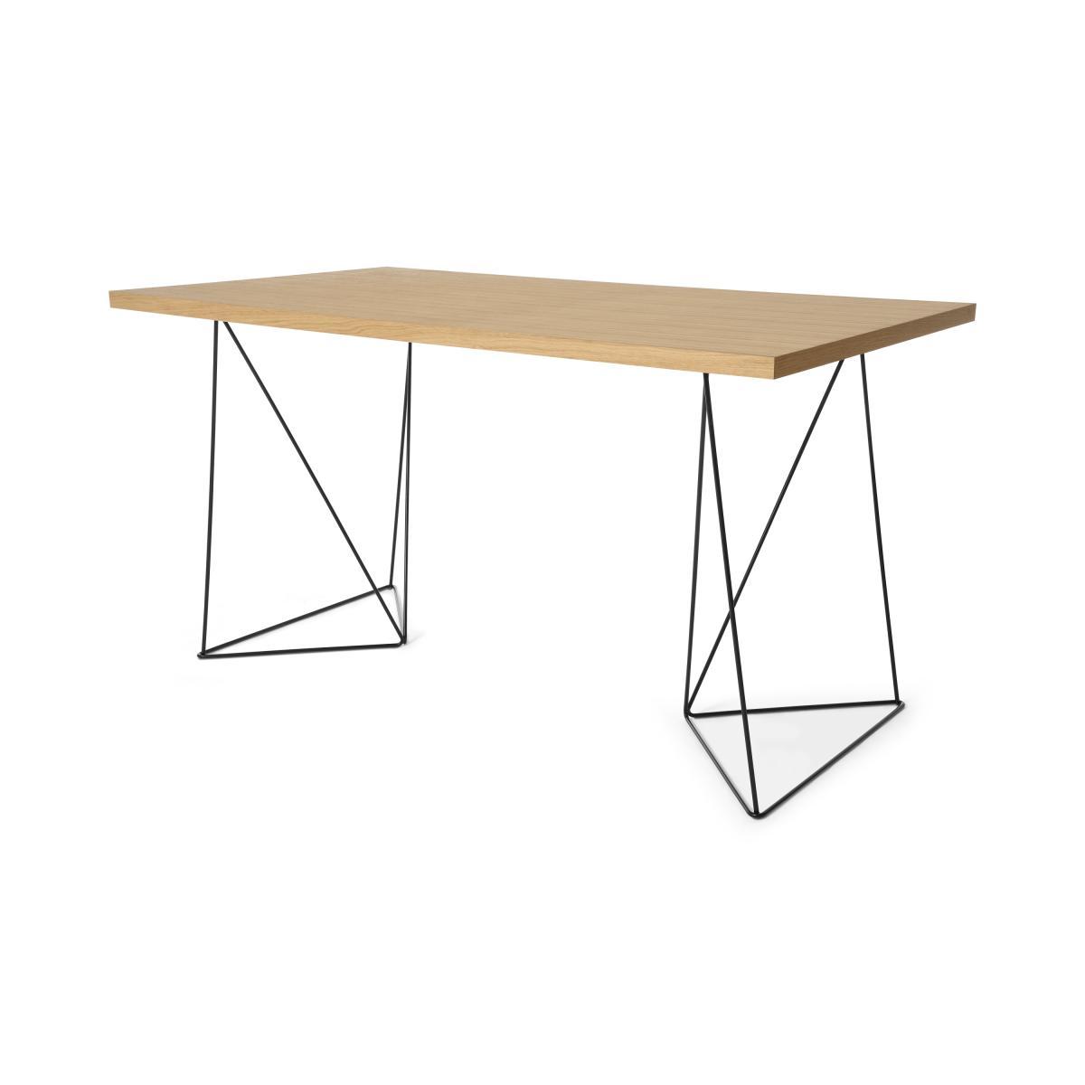Solly Desk, Oak & Black Steel – image 7
