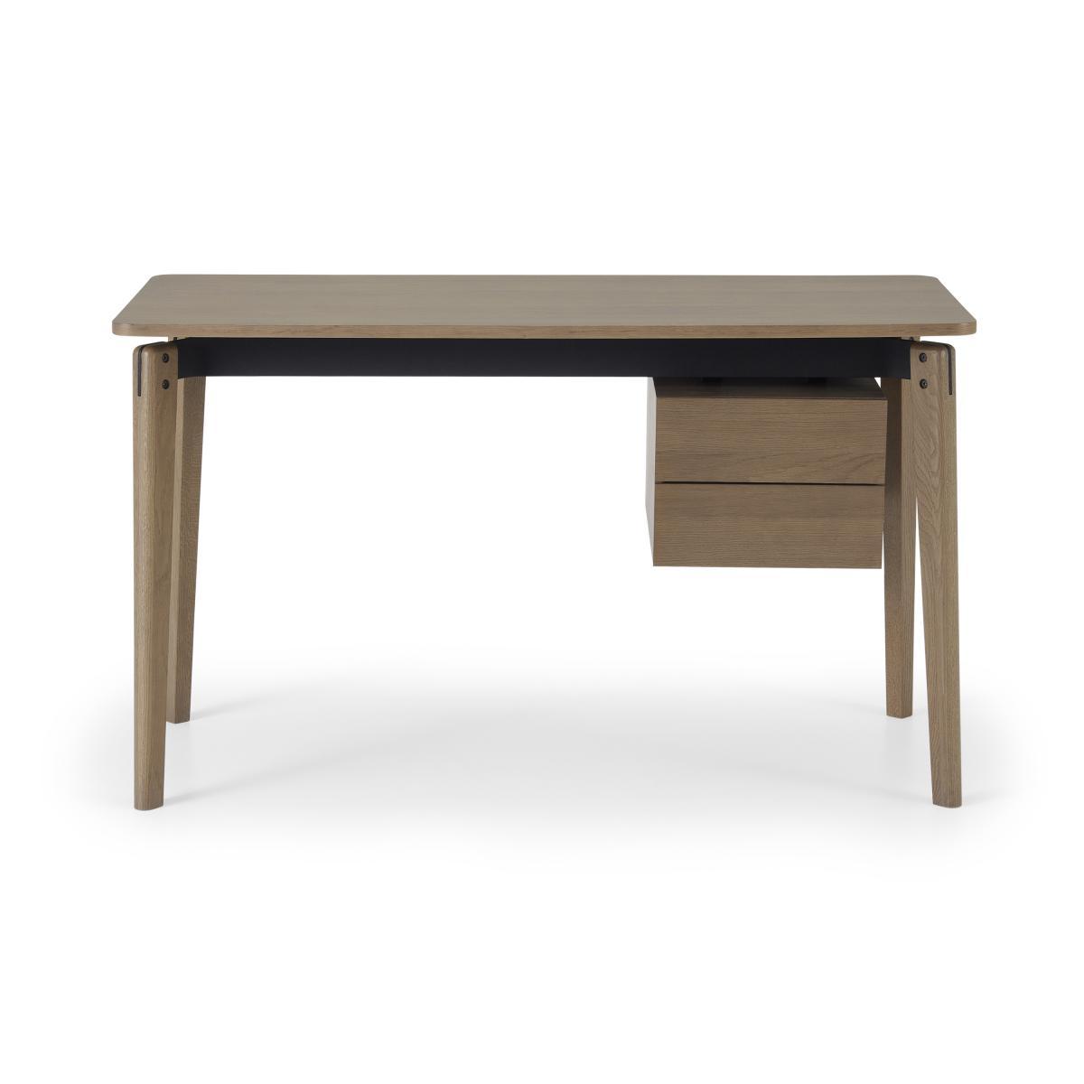 Mellor Desk, Dark Stain Oak & Textured Charcoal – image 2