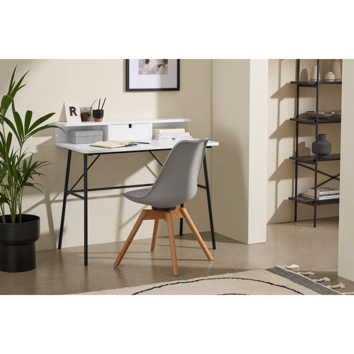 Pascal Desk, White & Black – image 4