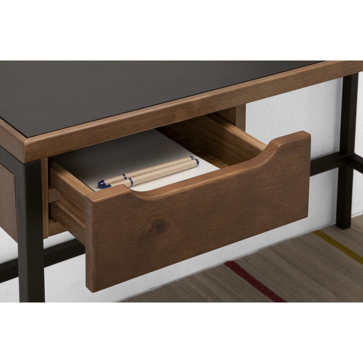Depot Desk, Dark Stain Pine Wood – image 5