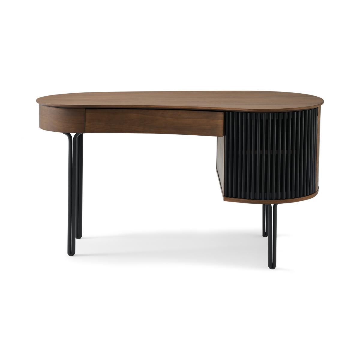 Zaragoza Desk, Walnut & Charcoal Black – image 2