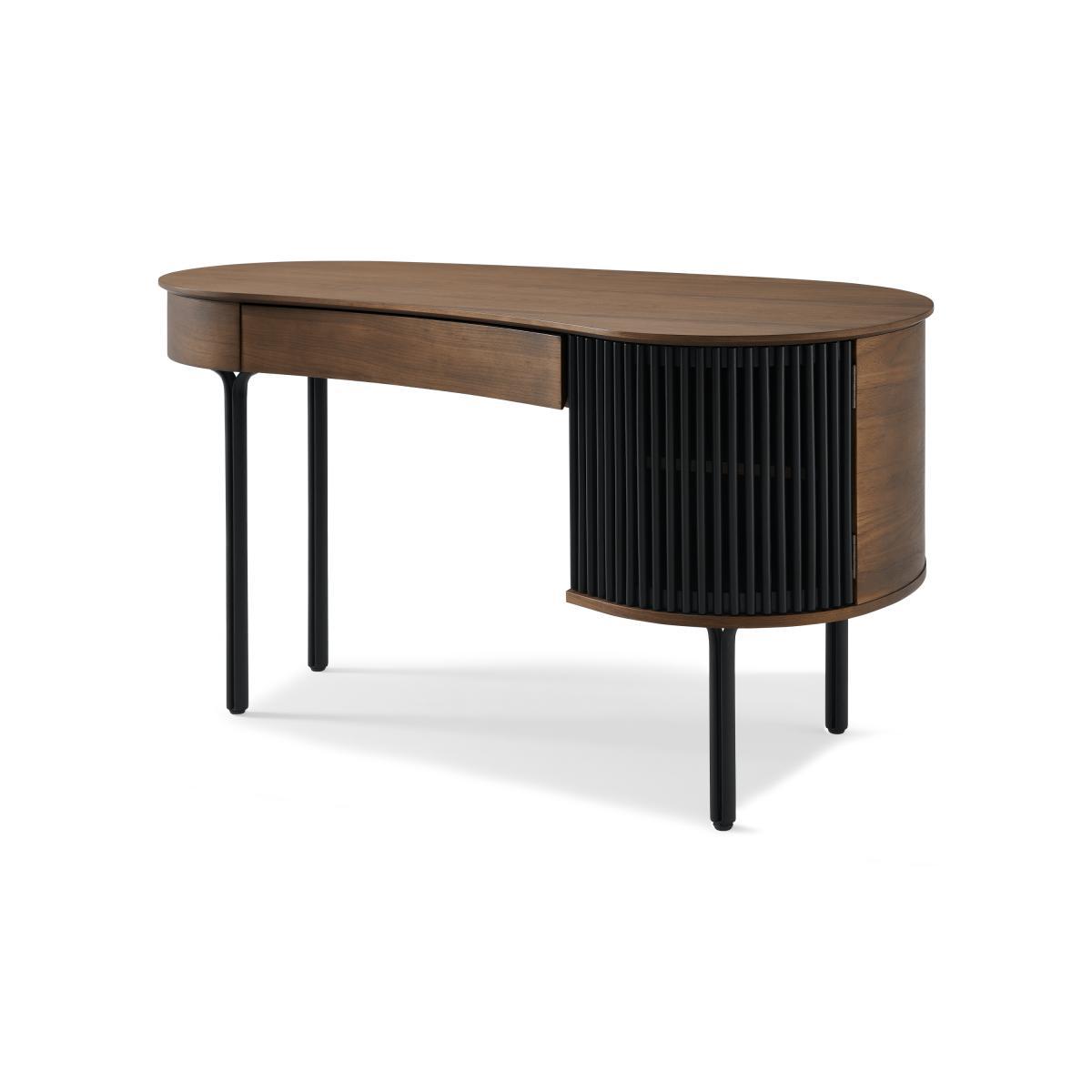 Zaragoza Desk, Walnut & Charcoal Black – image 3