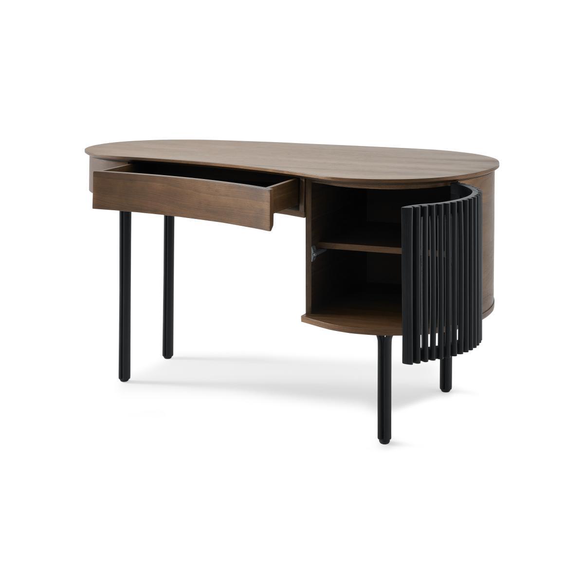 Zaragoza Desk, Walnut & Charcoal Black – image 7