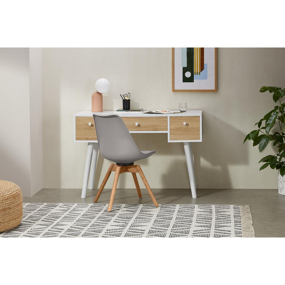 Larsen Desk, Oak Effect & White – image 4