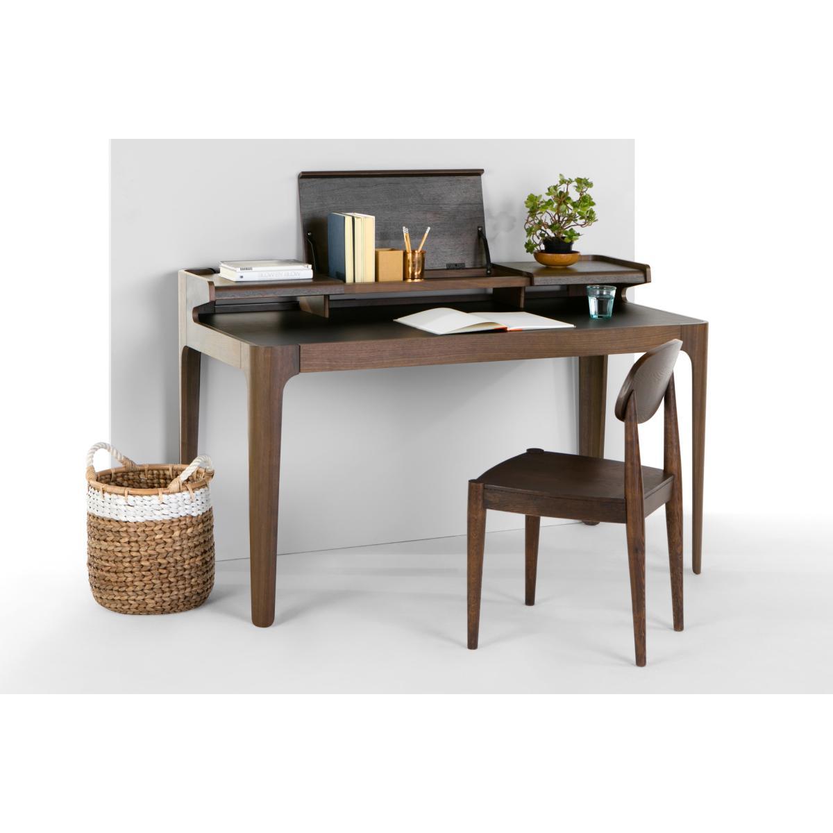 Zeke Desk, Walnut and Black – image 4