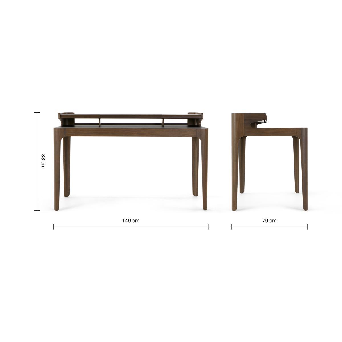 Zeke Desk, Walnut and Black – image 9