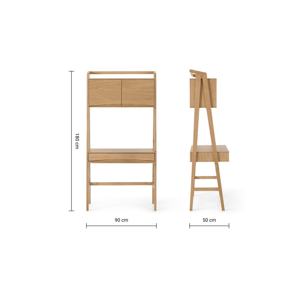 Wingrove Storage Desk, French Oak – image 9