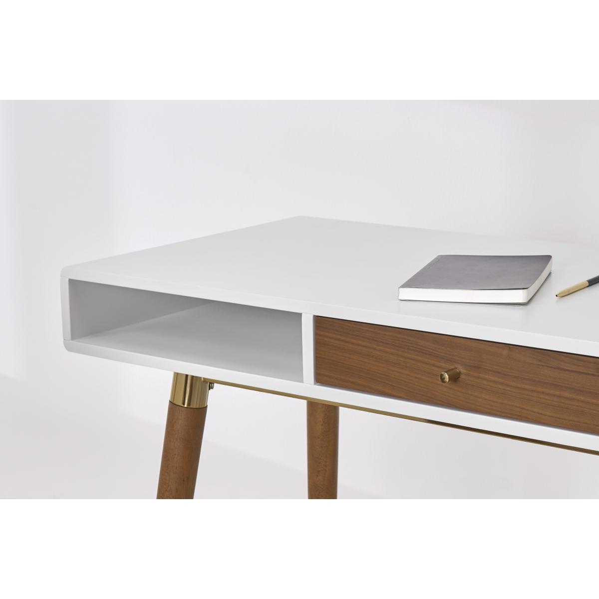 Edelweiss Desk, Walnut and Brass – image 4