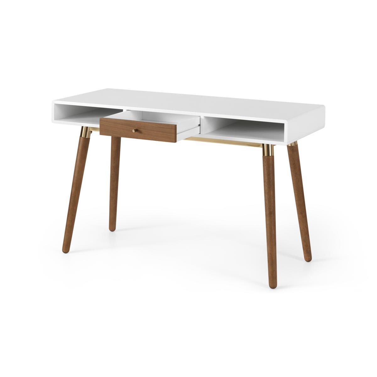 Edelweiss Desk, Walnut and Brass – image 5