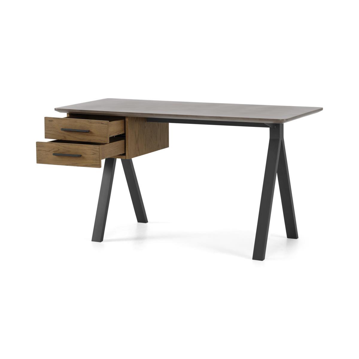 Sora Storage Desk, Smoaked Oak & Concrete – image 6