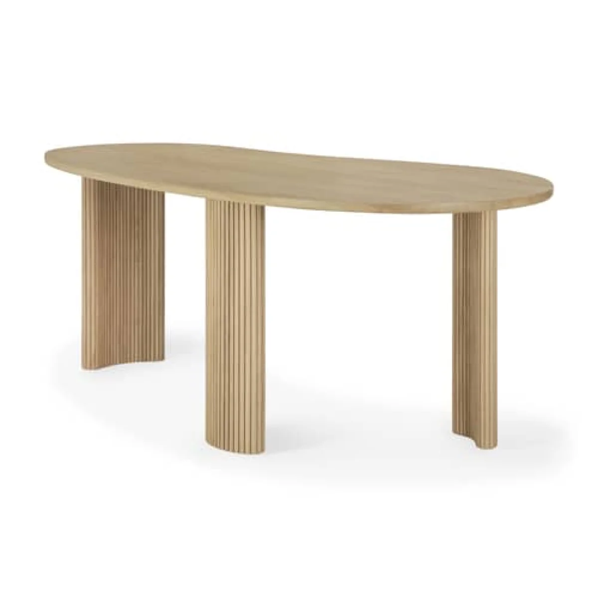 Boomerang Desk natural wood / 200 x 100 cm - Ethnicraft – image 2