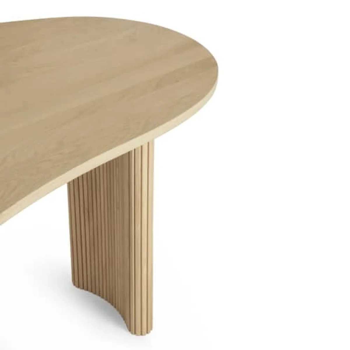 Boomerang Desk natural wood / 200 x 100 cm - Ethnicraft – image 4
