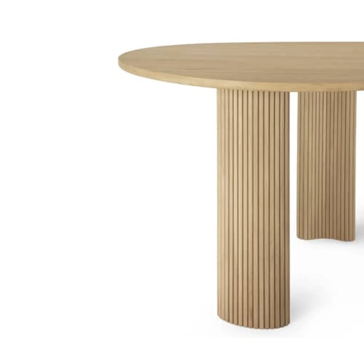 Boomerang Desk natural wood / 200 x 100 cm - Ethnicraft – image 5