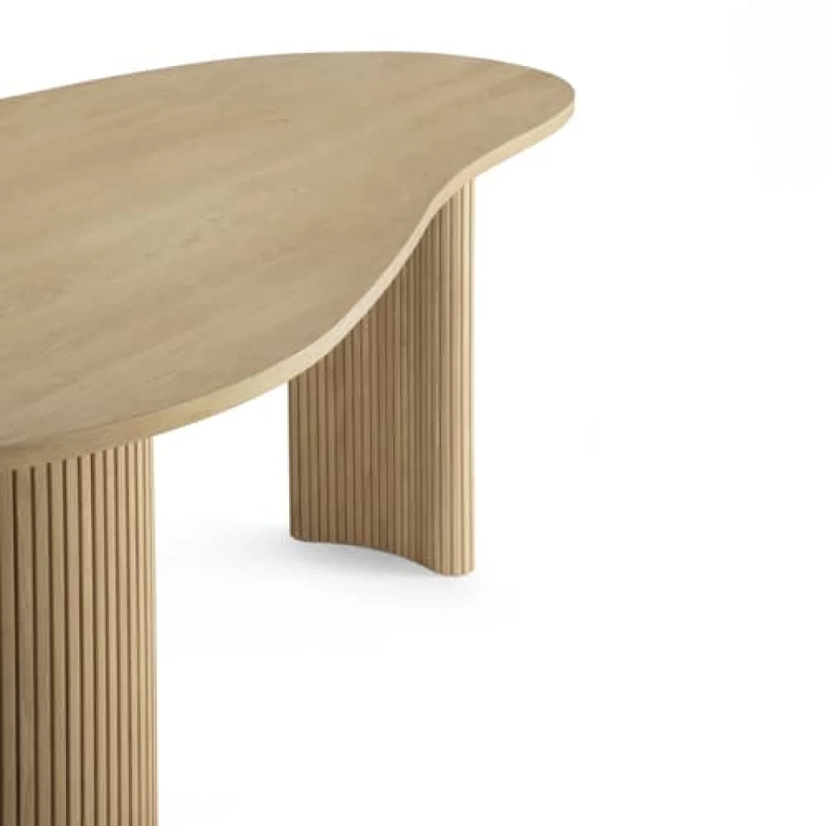Boomerang Desk natural wood / 200 x 100 cm - Ethnicraft – image 6