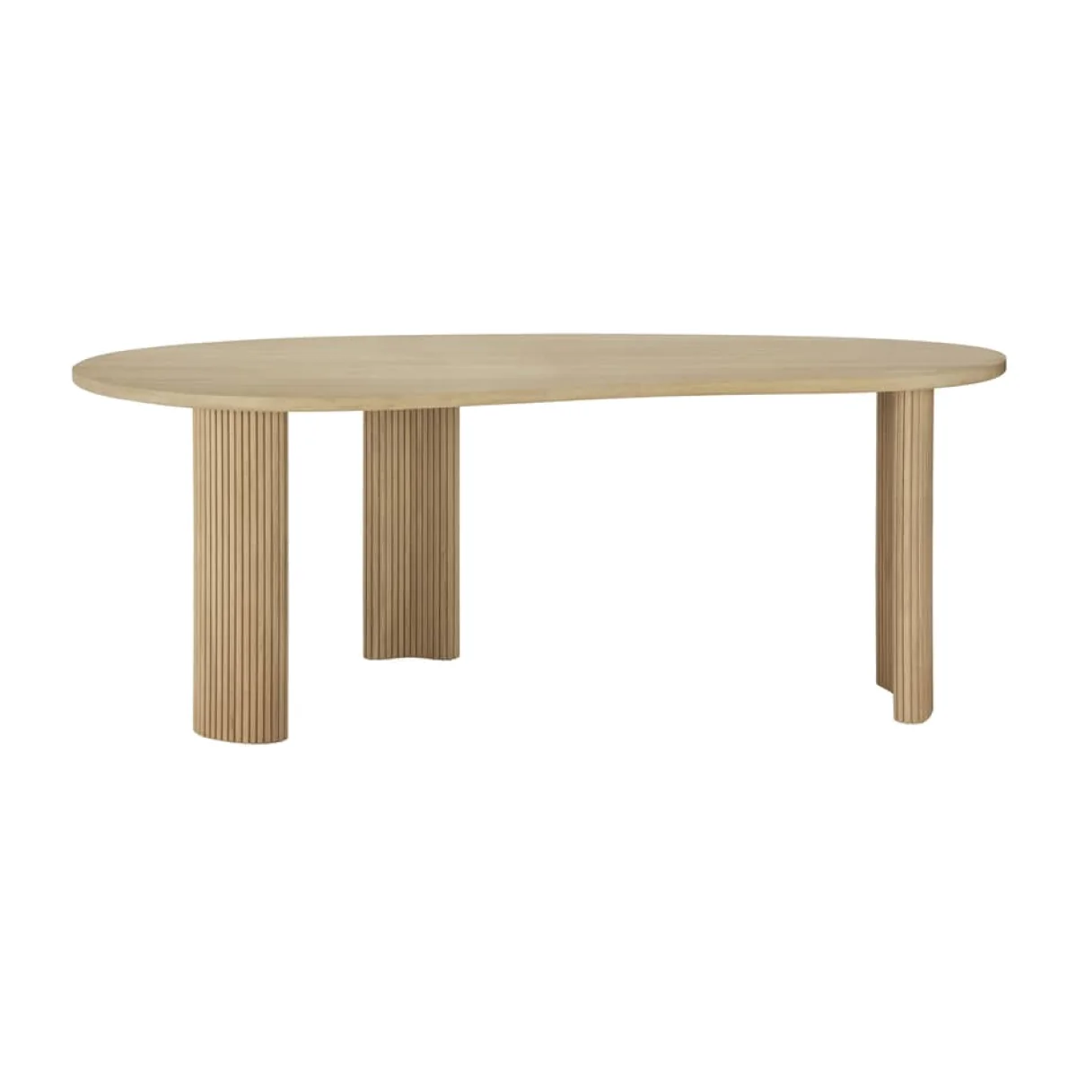 Boomerang Desk natural wood / 200 x 100 cm - Ethnicraft – image 1
