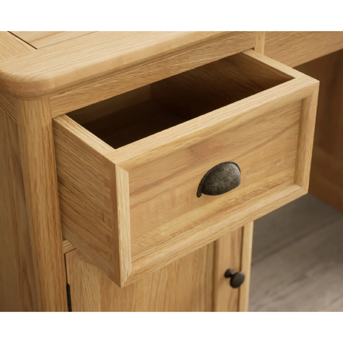 Bridstow Solid Oak Computer Desk – image 7