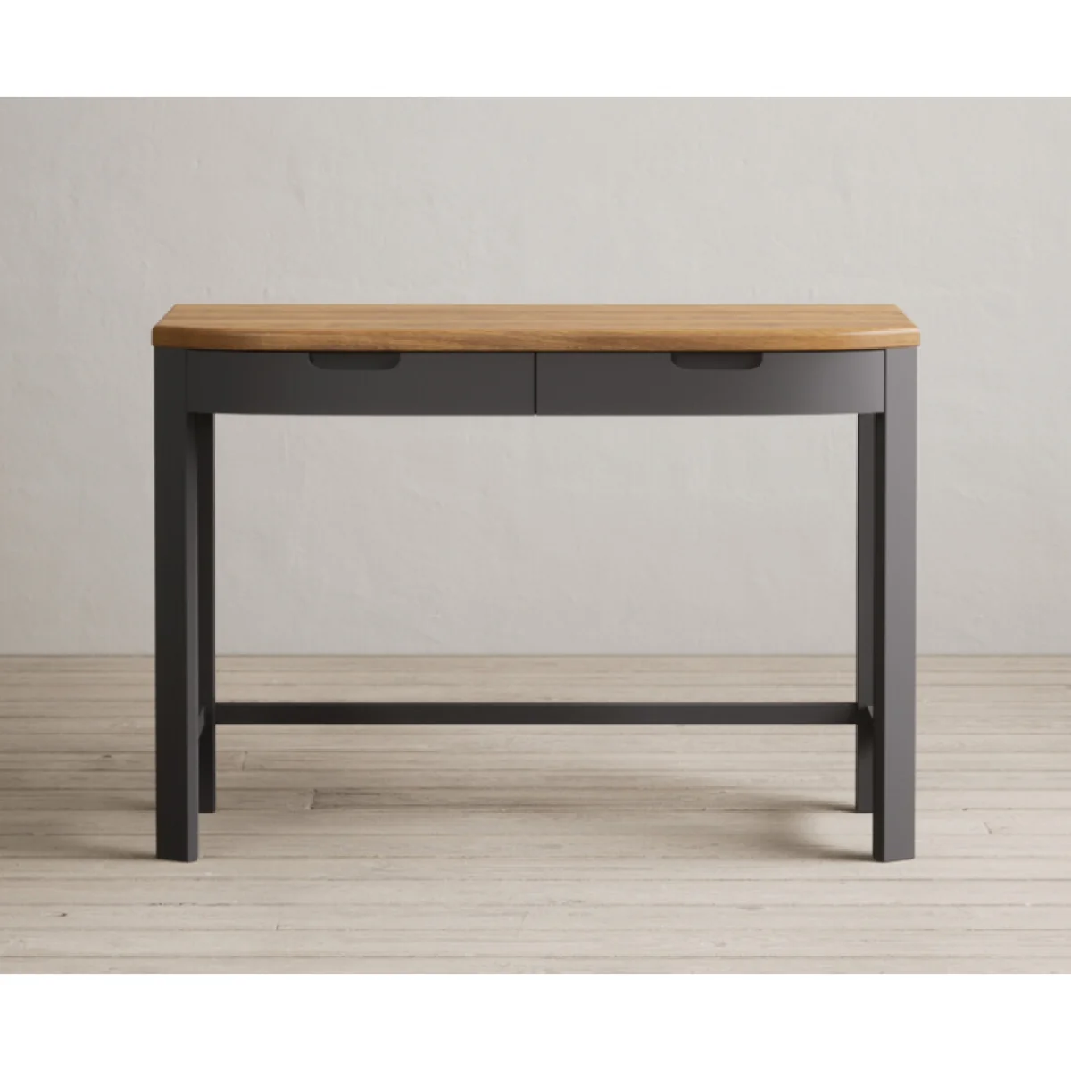 Bradwell Oak and Charcoal Painted Compact Desk – image 5