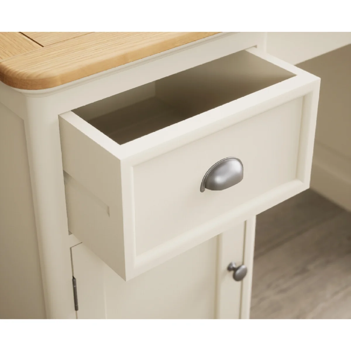 Bridstow Oak and Cream Painted Computer Desk – image 6