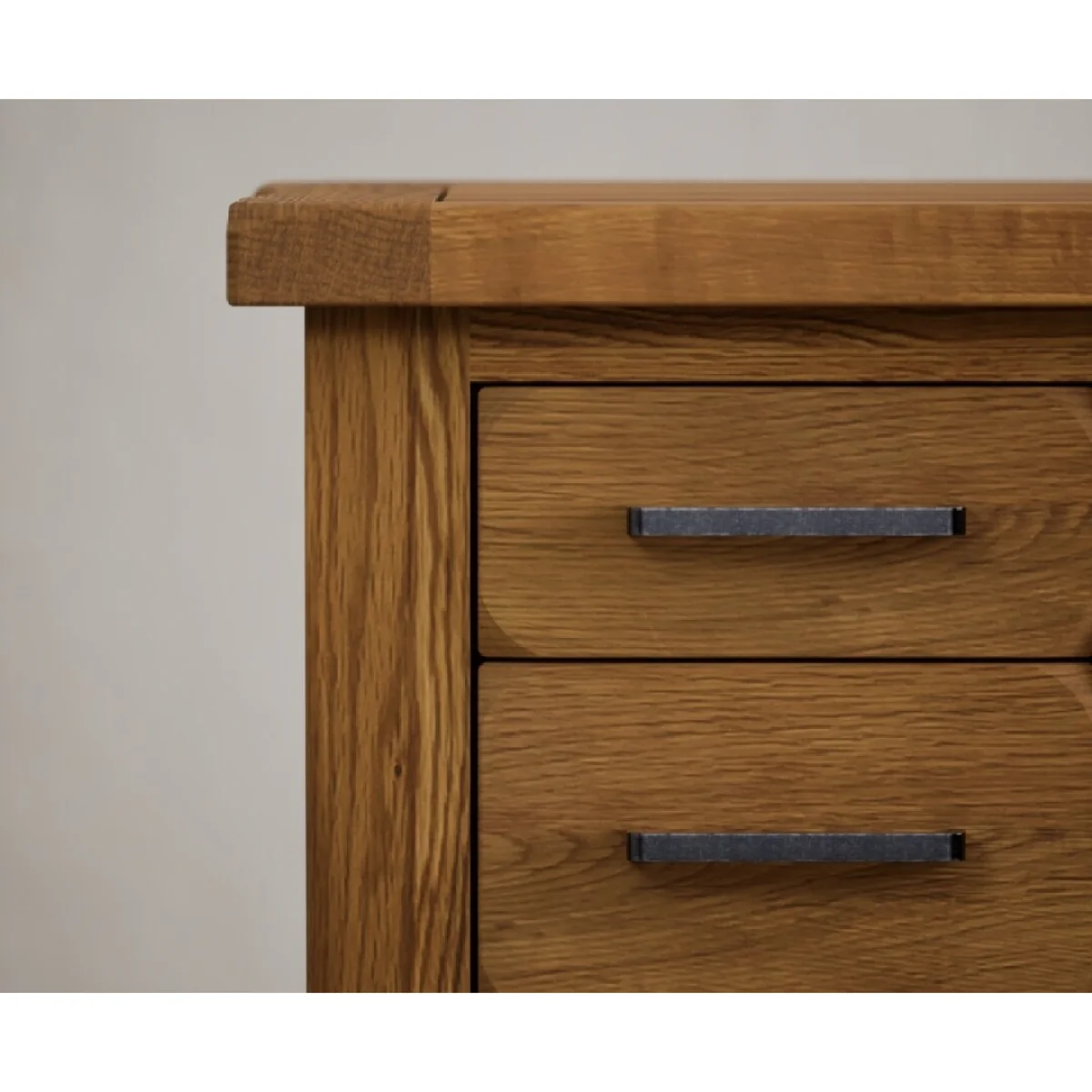 Harrogate Rustic Solid Oak Computer Desk – image 6