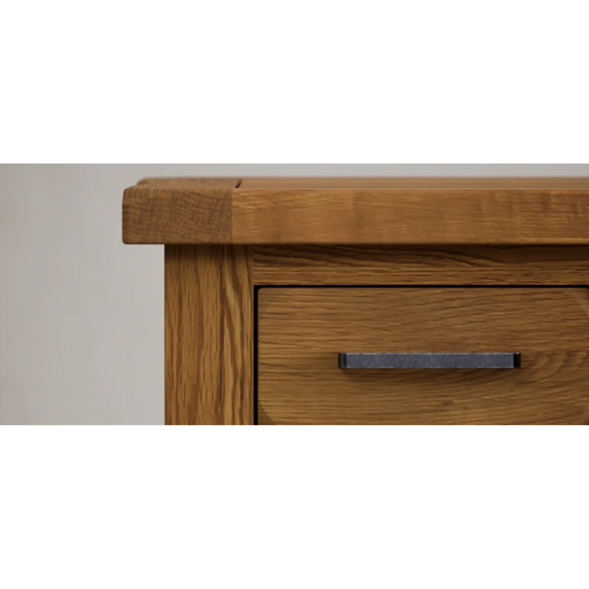 Harrogate Rustic Solid Oak Computer Desk – image 9